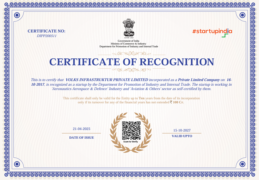 Recognition Certificate